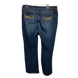 LEI Ashley Low Rise Slim Boot Womens Plus Jeans Size W40 x L30 Dark Wash Blue